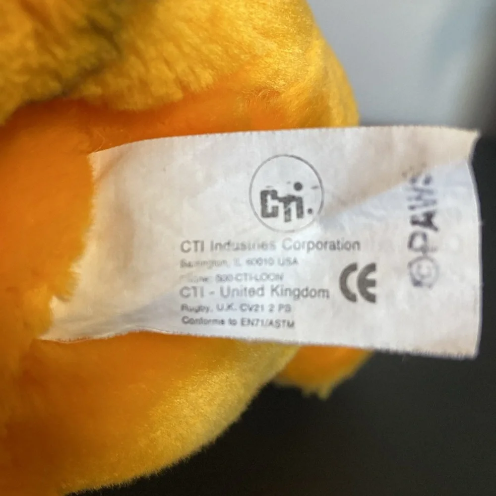 Vintage Garfield Happy Birthday Plush Toy - Orange and Black - Picture 8 of 16
